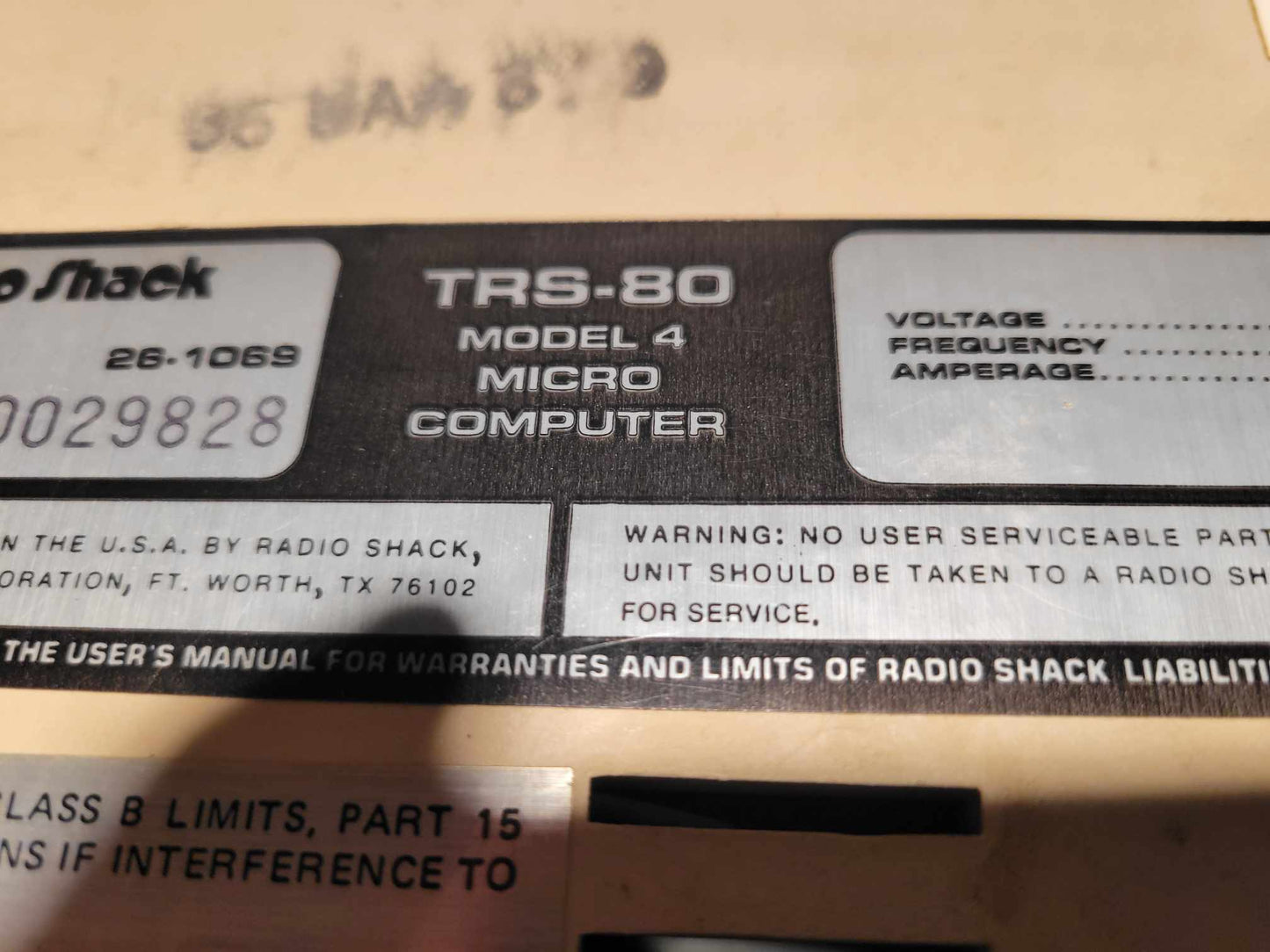 COMPLETELY REFURBISHED - TRS-80 Model 4 - MDL4