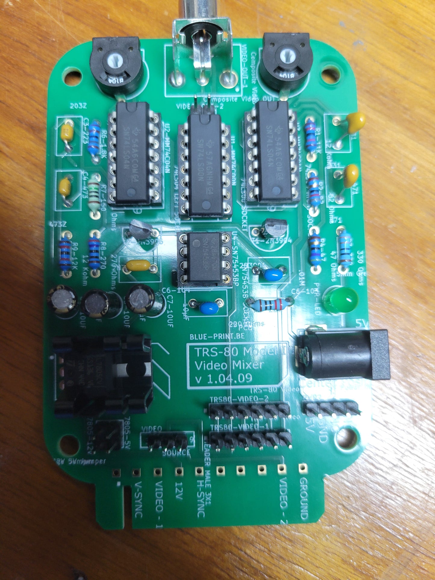 BLUE-PRINT TRS-80 Composite Video Board