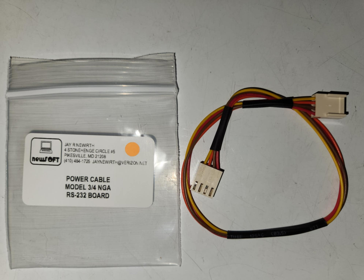 TRS-80 Model III/4 NGA power cable - RS232
