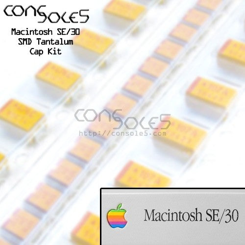 Macintosh SE/30 SMD Tantalum / Polymer / Axial Capacitor Main PCB Cap Kit