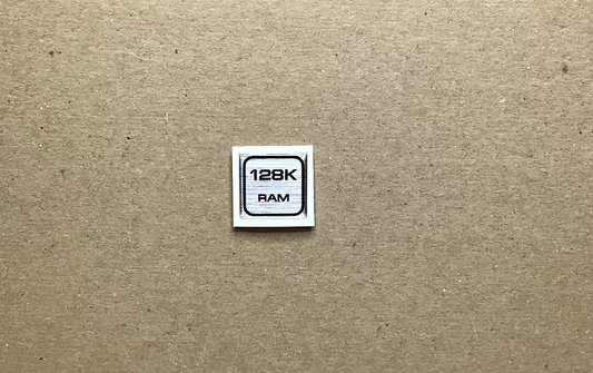 TRS-80 128K Case Badge