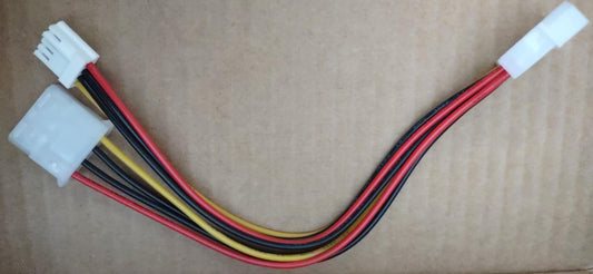 4Pin Male Molex to 4Pin Female Molex + 4 pin floppy Y Splitter