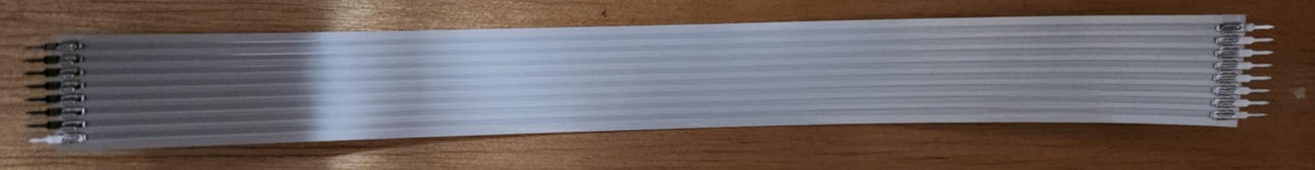 8 pin FFC, 2.54mm pitch, pin termination