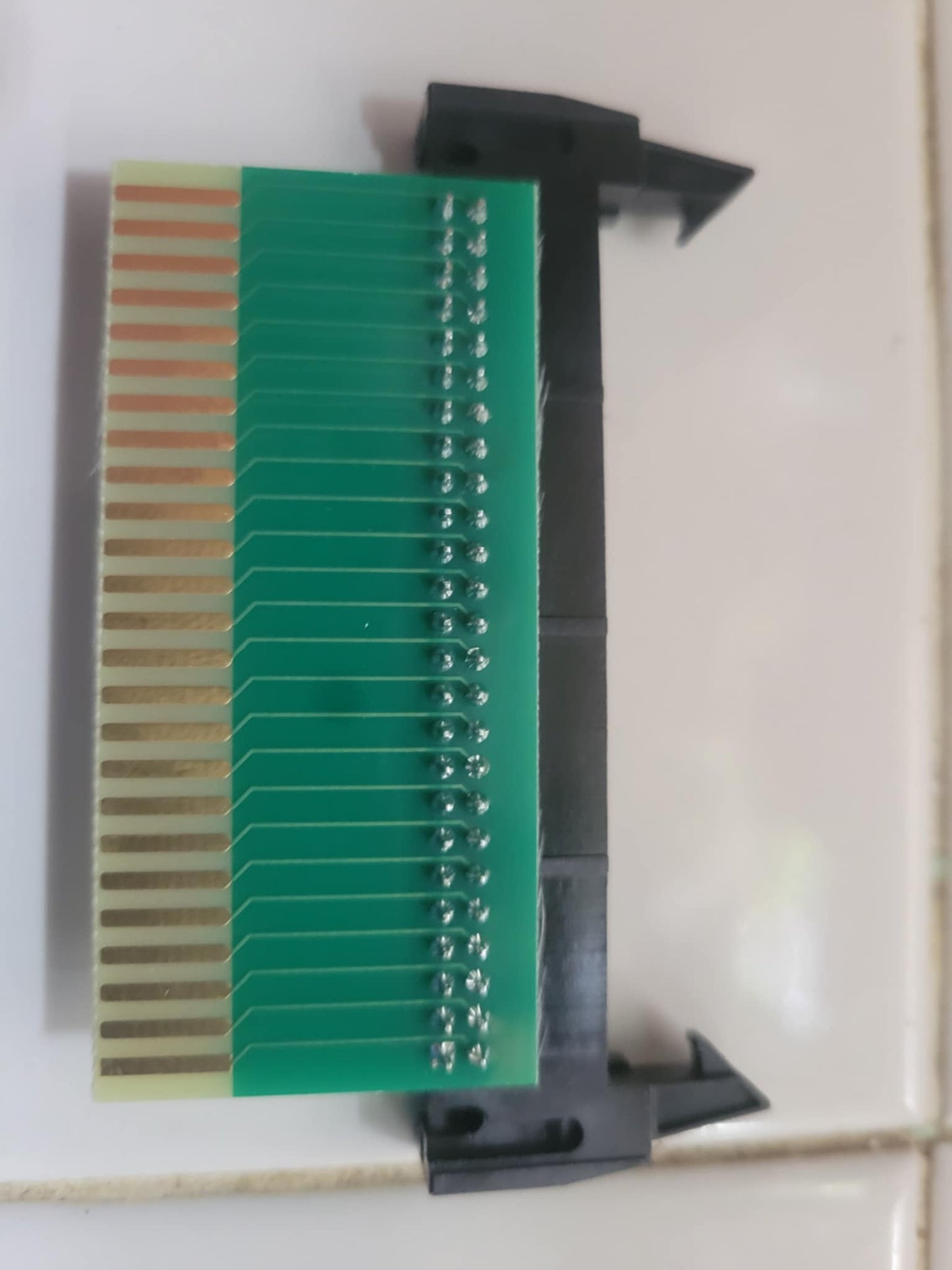 50pin captured male header to 50pin card edge pass through