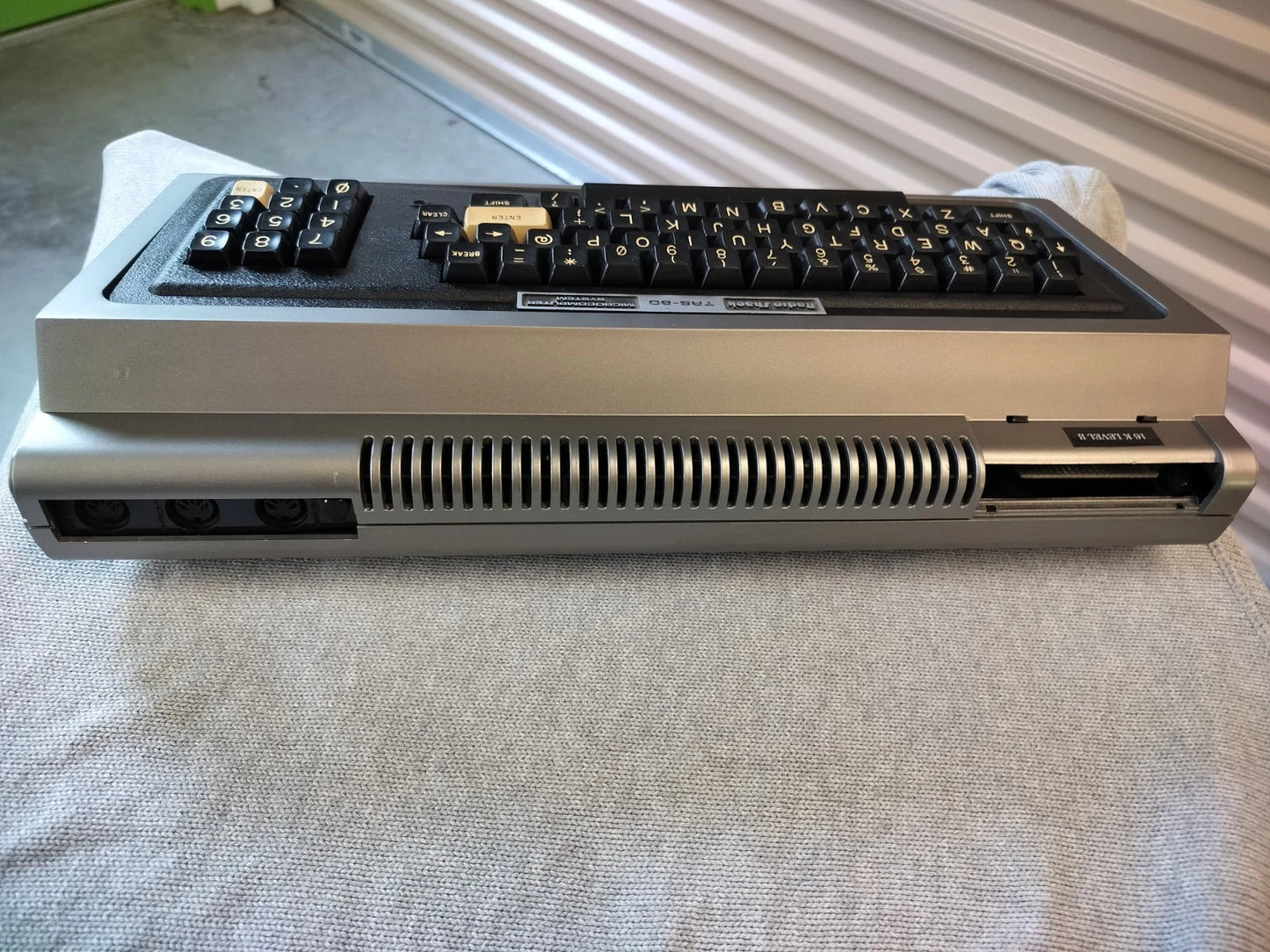 TRS-80 Model I (Restored ) Level II 1.3 16K with custom Character set selection